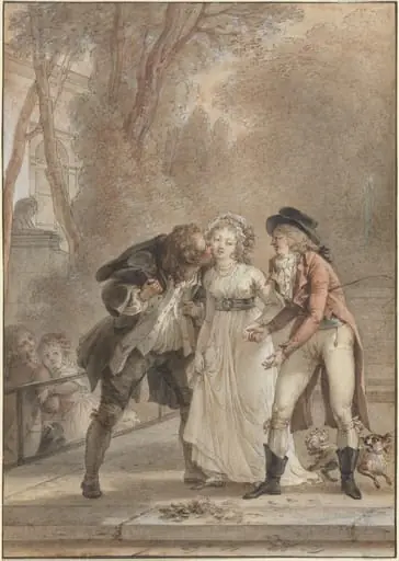 Loaned Kiss, by Jacques Louis François Touzé