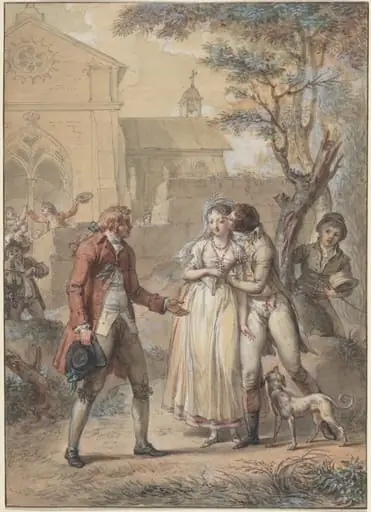 The Kiss Returned, by Jacques Louis François Touzé