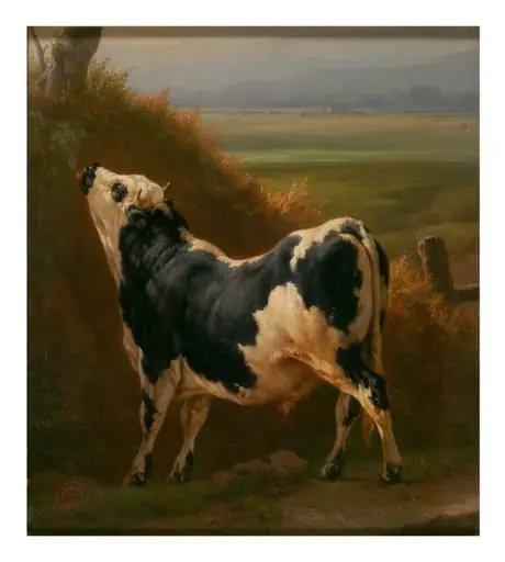 A Bull in a Normandy Pasture, by Jacques Raymond Brascassat