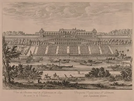 Chateau of St. Germain en Laye from the River, by Jacques Rigaud