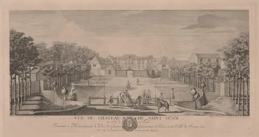 Chateau Saint Ouen from the Court, by Jacques Rigaud