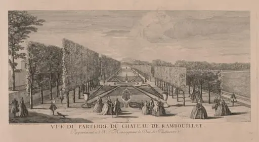 Flower Garden of Chateau Rambouillet, by Jacques Rigaud