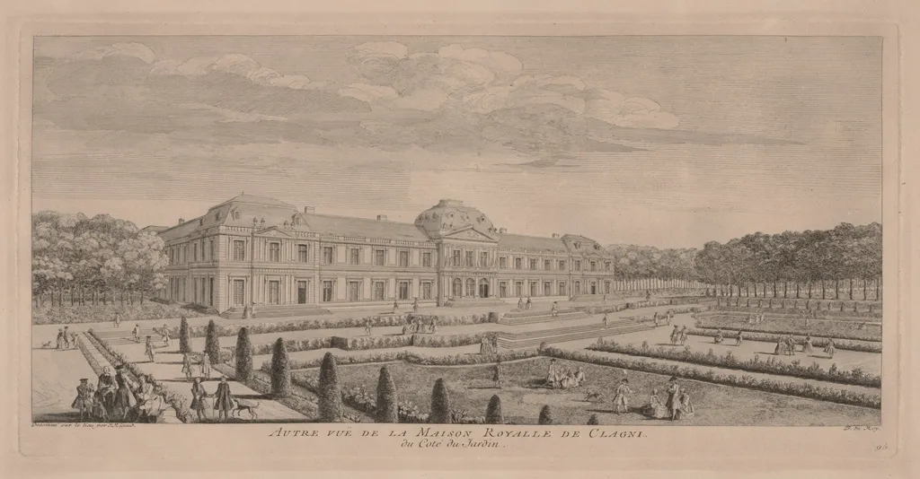 Royal Chateau at Clagny, by Jacques Rigaud, 1725
