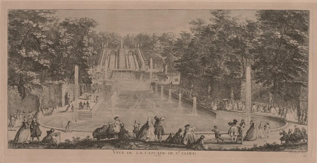 The Cascades of St. Cloud, by Jacques Rigaud, 1727