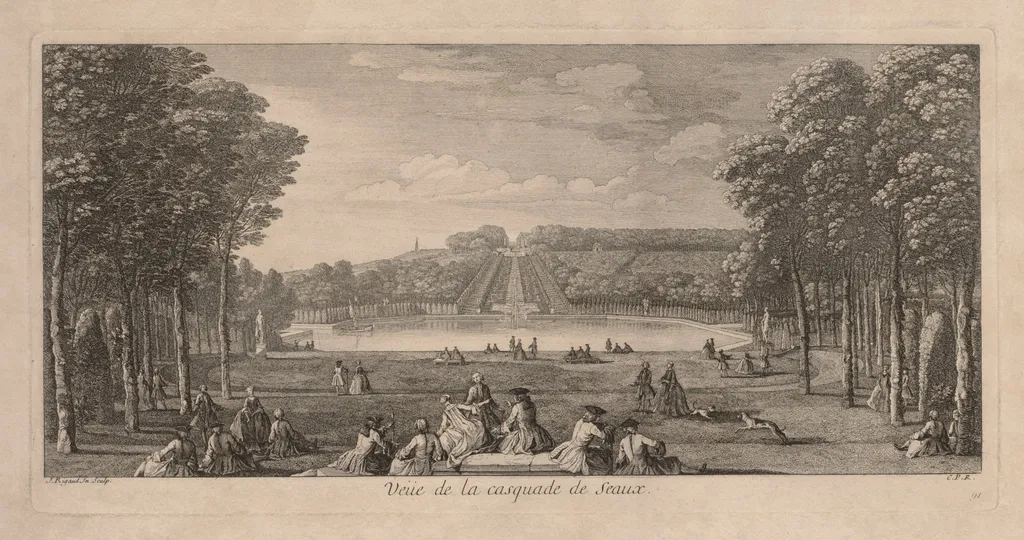 View of the Cascade de Seaux, by Jacques Rigaud, 1727