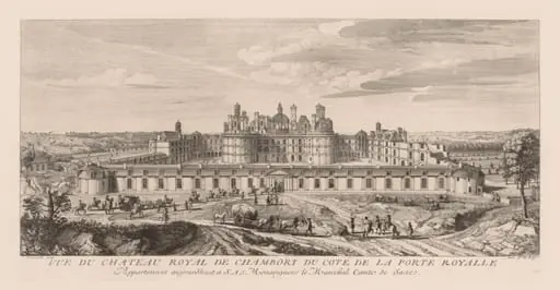 Vue du Château royal de Chambord, du côte de la Porte royale, by Jacques Rigaud
