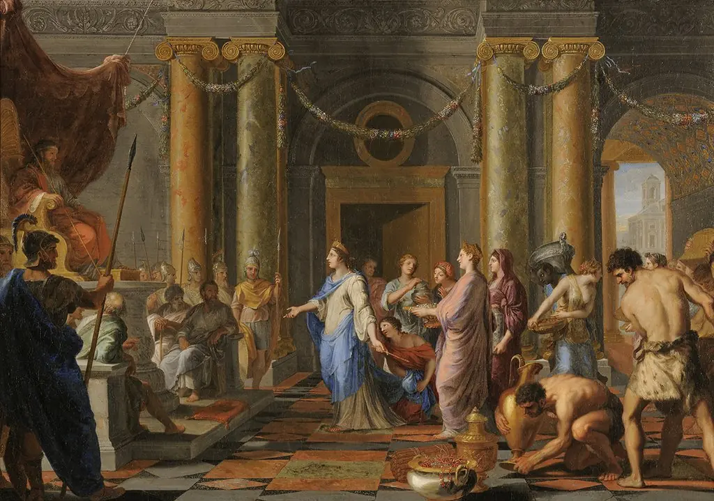 Solomon Receiving the Queen of Sheba, by Jacques Stella