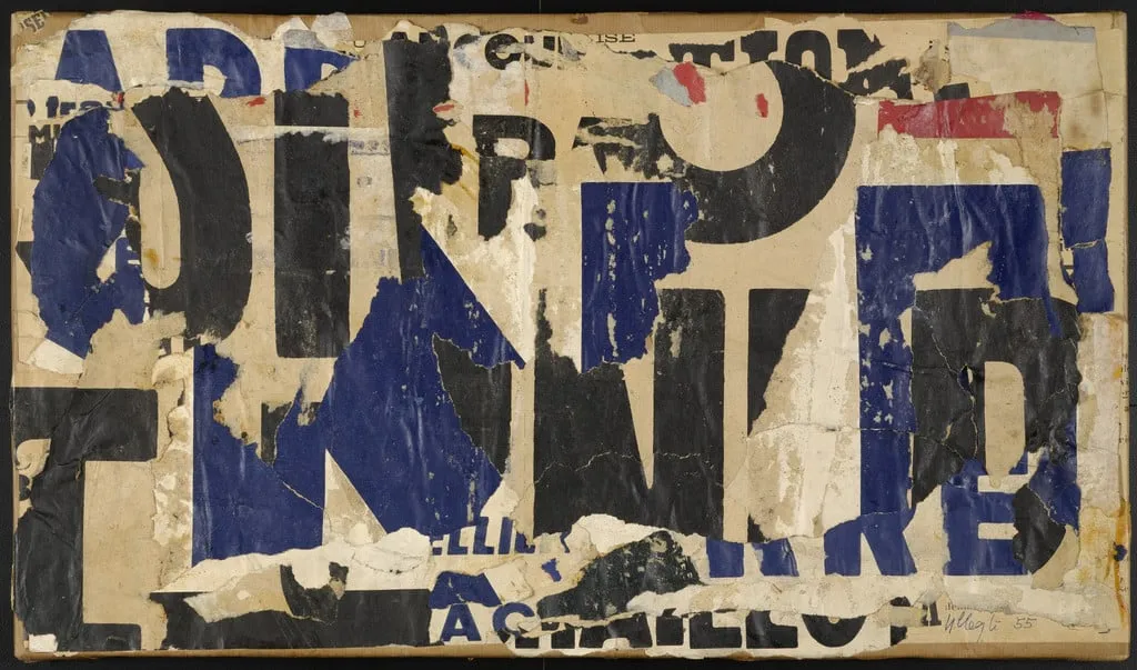 Untitled, by Jacques Villeglé, 1955
