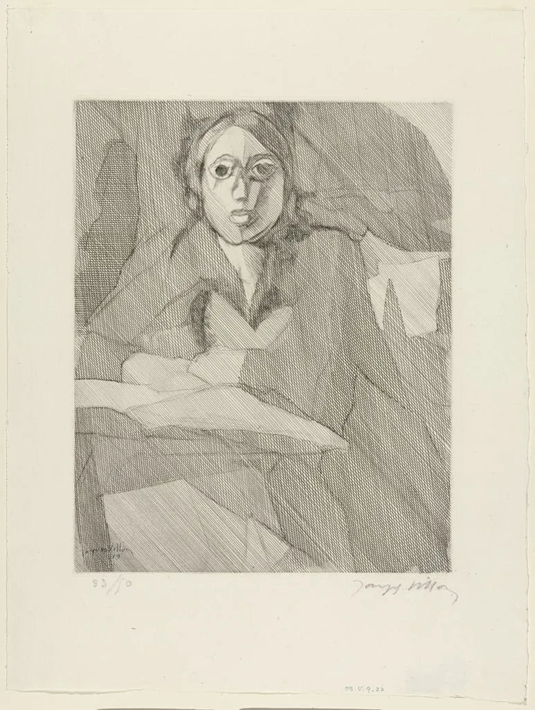 Untitled, by Jacques Villon, ink, 1929