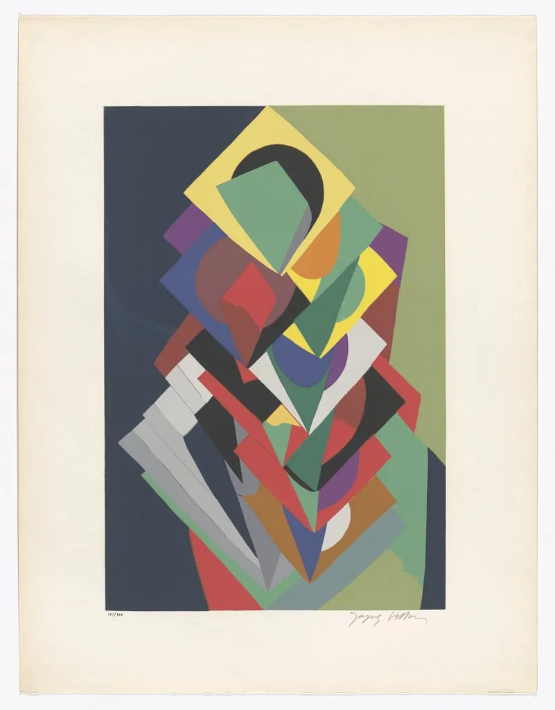 Untitled, by Jacques Villon, ink, 1953