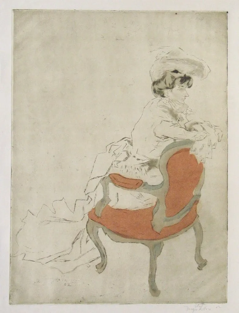 Untitled, by Jacques Villon, ink, 1902