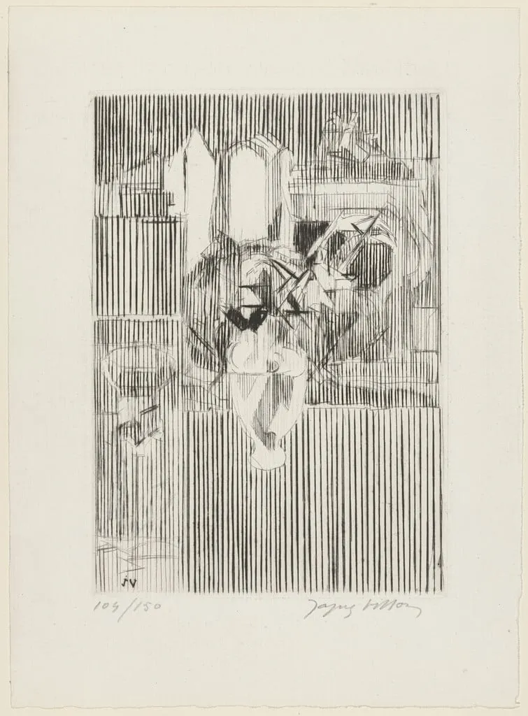 Untitled, by Jacques Villon, ink, 1949