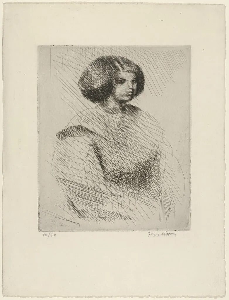 Untitled, by Jacques Villon, ink, 1911