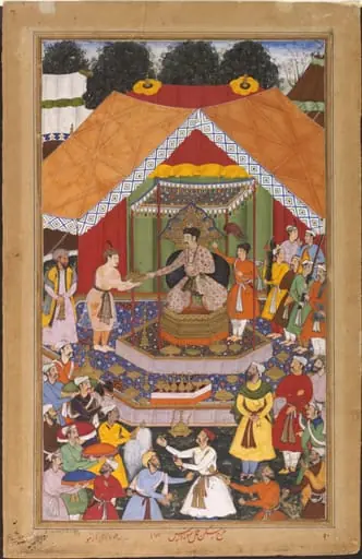 Akbar and Azim Khan at Dipalpur, by Jagan