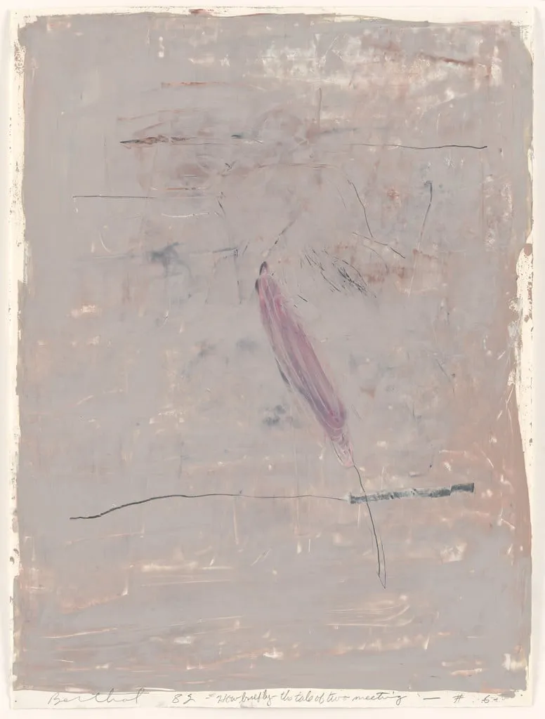 Untitled, by Jake Berthot, graphite, 1982