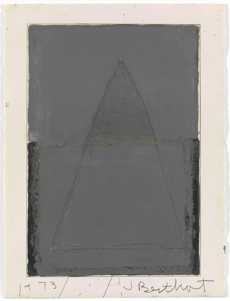 Untitled, by Jake Berthot, graphite, 1973