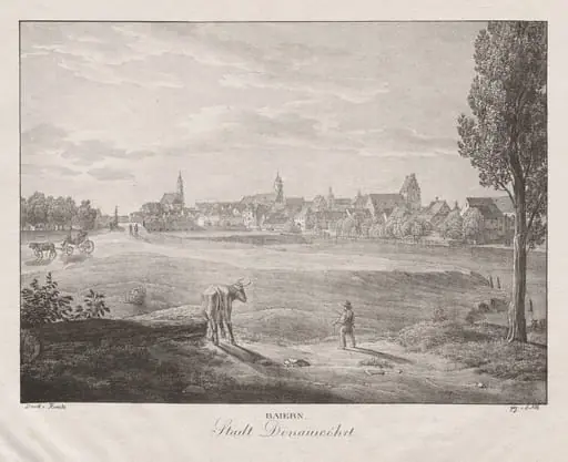 Baiern, Stadt Donauwöhrt, by Jakob Alt