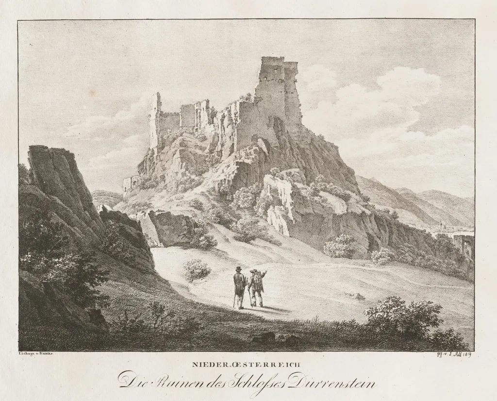 Nieder-oesterreich, Die Ruinen des Schlosses, by Jakob Alt, 1839