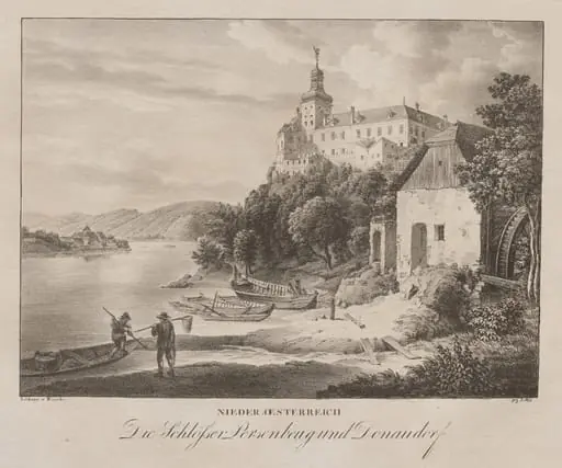 Nieder-oesterreich, Die Schlosser Persenbeug, by Jakob Alt