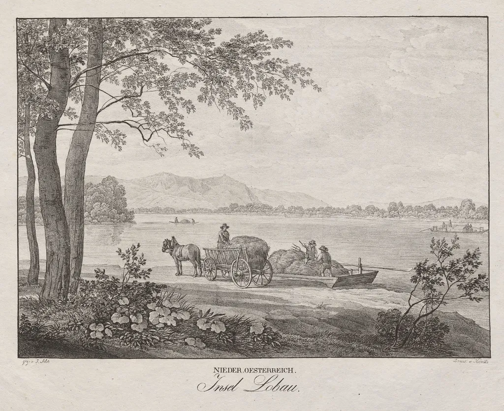 Nieder-oesterreich, Insel Lobau, by Jakob Alt, 1839
