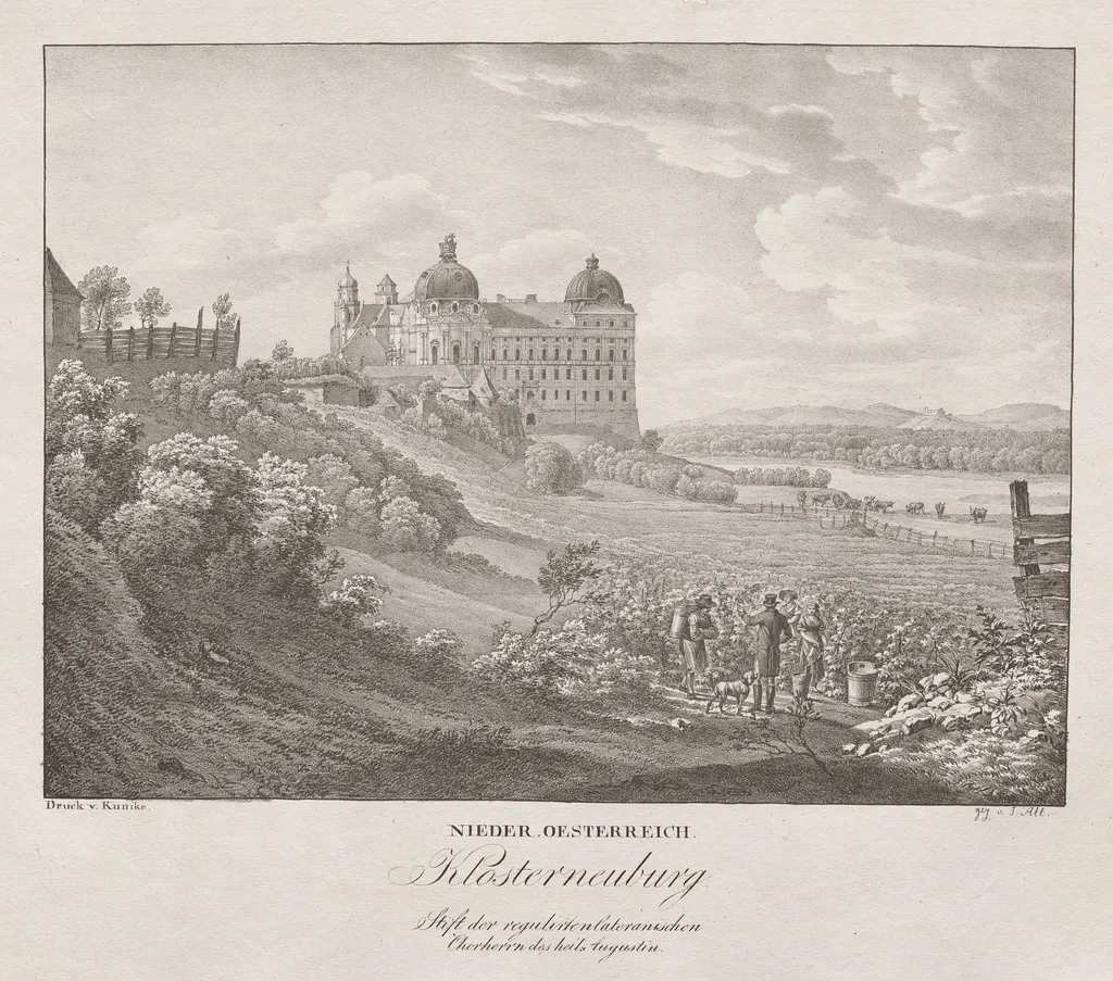Nieder-oesterreich, Klosterneuberg, by Jakob Alt, 1839