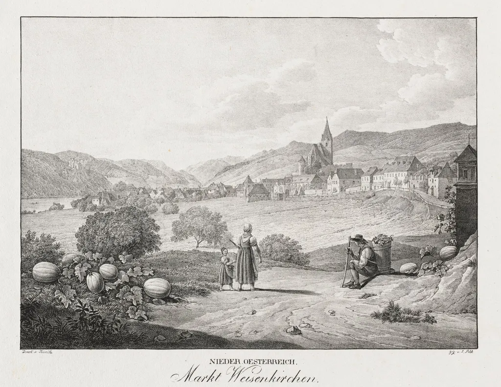 Nieder-oesterreich, Markt Weisenkirchen, by Jakob Alt, 1839