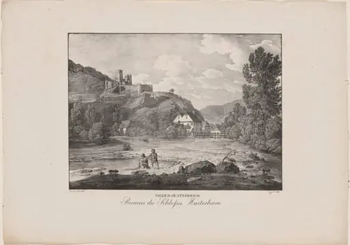Nieder-Oesterreich, Ruinen des Schlosses Hinterhaus (Lower Austria, Ruins of Hinterhaus Castle), by Jakob Alt