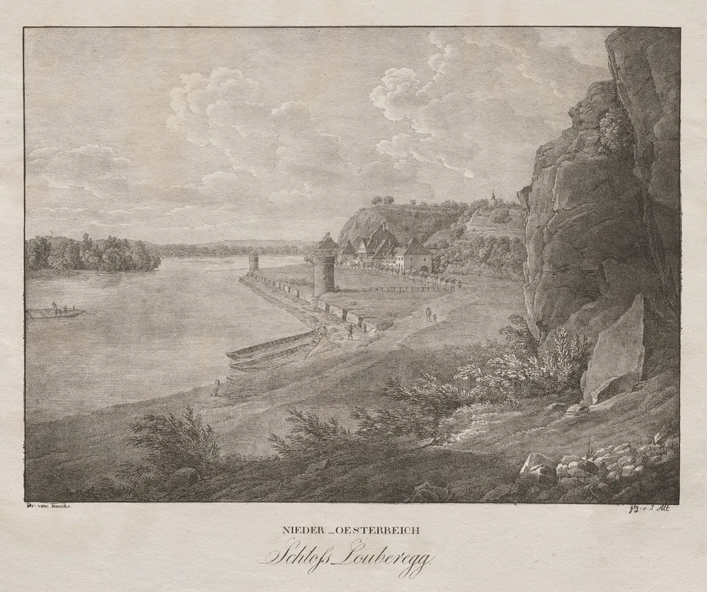 Nieder-oesterreich, Schloss Louberegg, by Jakob Alt, 1839