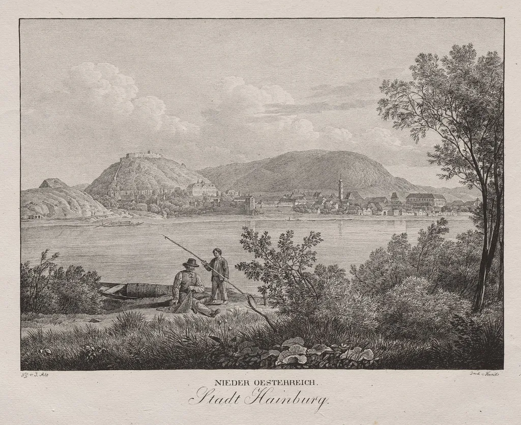 Nieder-oesterreich, Stadt Hainburg, by Jakob Alt, 1839