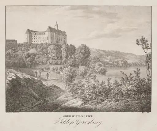 Ober-oesterreich, Schloss Greinburg, by Jakob Alt