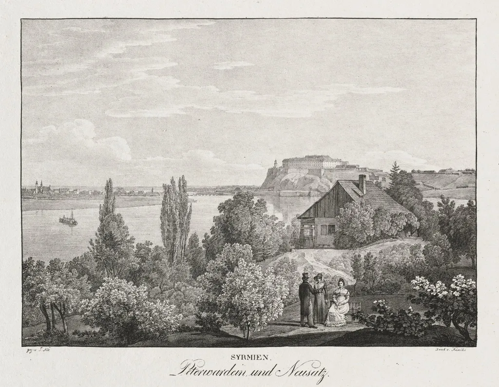 Syrmien, Peterwardein und Neusatz, by Jakob Alt, 1839