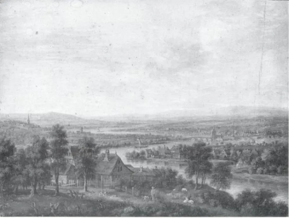 Landscape with the River Main, by Jakob Bürgi, oil, 1789