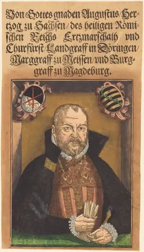 Augustus Hertzog zu Sachsen, by Jakob Lucius the Elder