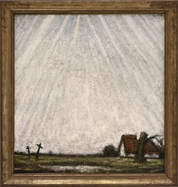 Heaven Weeping upon the Rubble, by Jakob Smits, oil, 1901