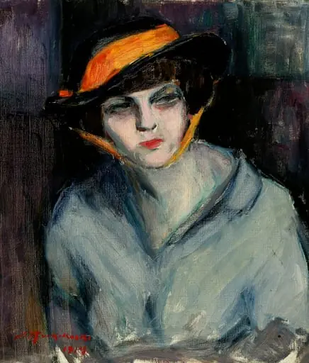 Hattupäinen nainen, by Jalmari Ruokokoski