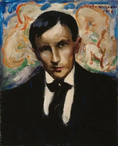 Tyko Sallisen muotokuva, by Jalmari Ruokokoski