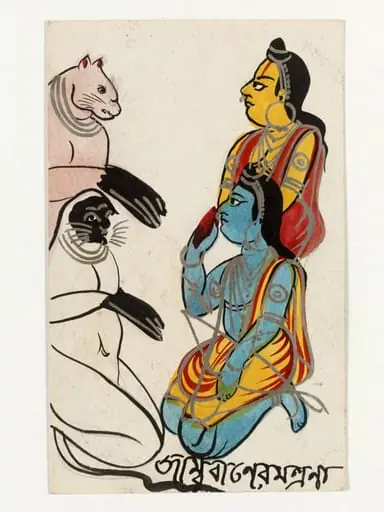 Jambuvan, Rama and Lakshmana