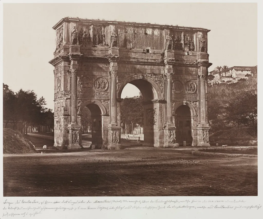 Arch of Constantine, Rome, by James Anderson, 1858