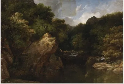 A Landscape, by James Arthur O'Connor, oil, 1826
