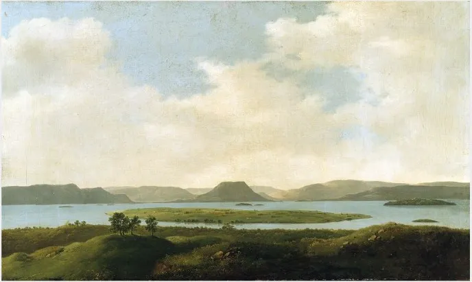 A View of Lough Mask, by James Arthur O'Connor, oil, 1818