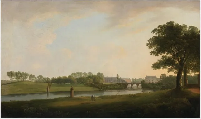 Ballinrobe House, by James Arthur O'Connor, oil, 1818