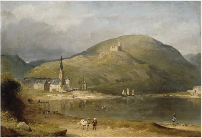Bernkastel on the Moselle, by James Arthur O'Connor