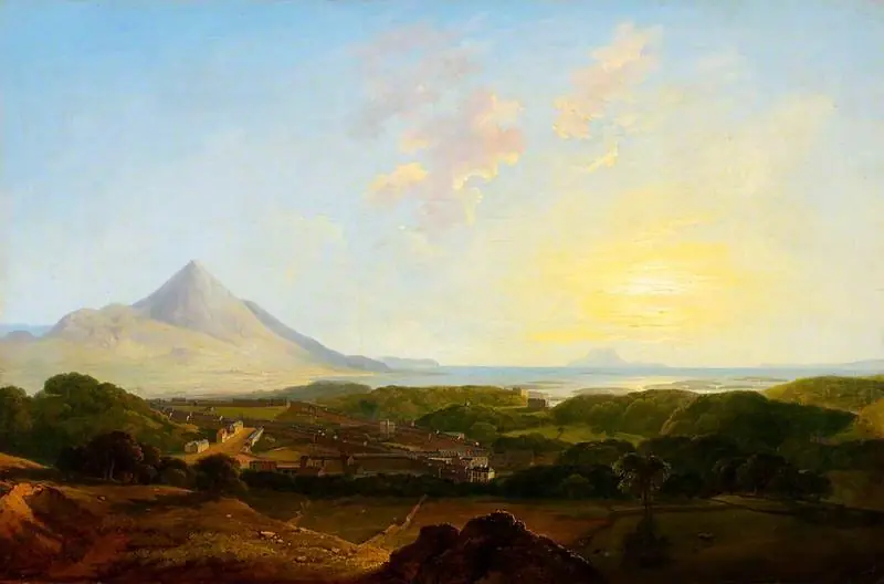 Town of Westport and Clew Bay, County Mayo, by James Arthur O'Connor