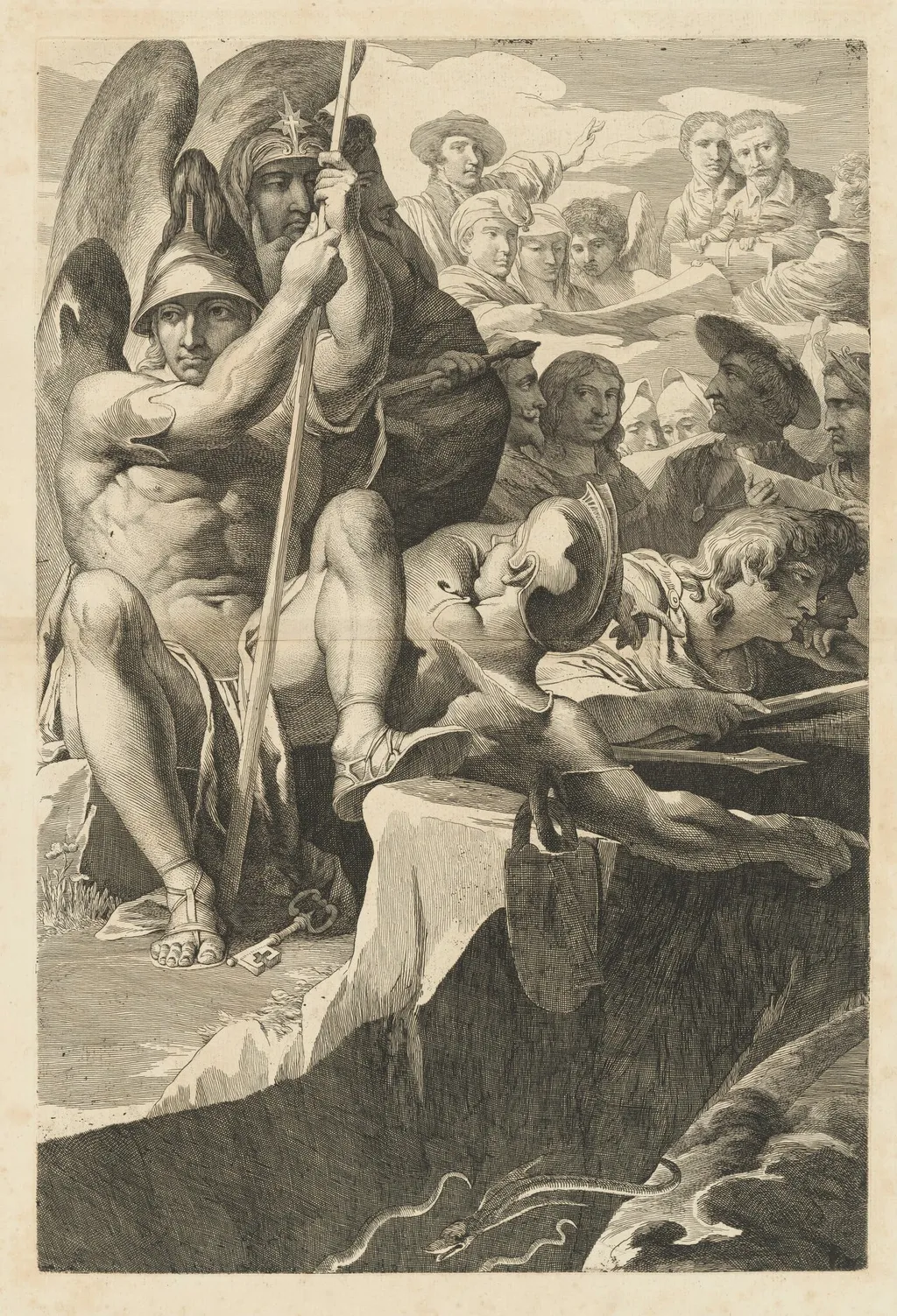 The Angelic Guards, by James Barry, ink, 1802