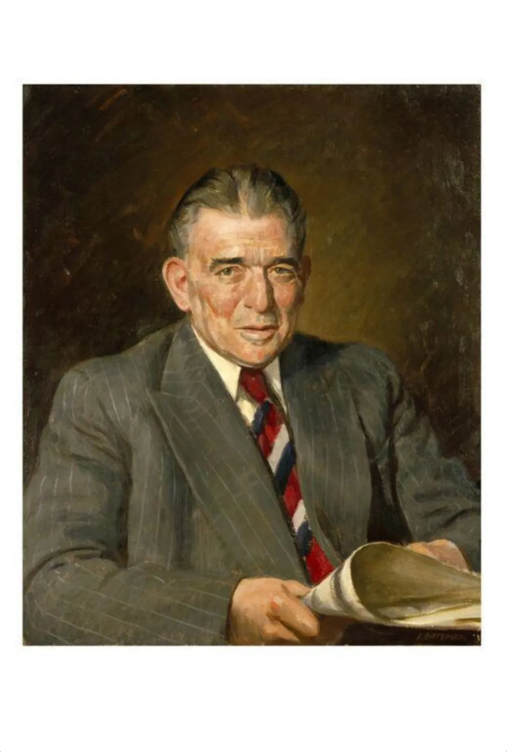 Vivien Van Damm, by James Bateman, paint, 1953