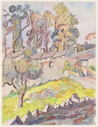 Cottages at Minchinhampton, by James Brown