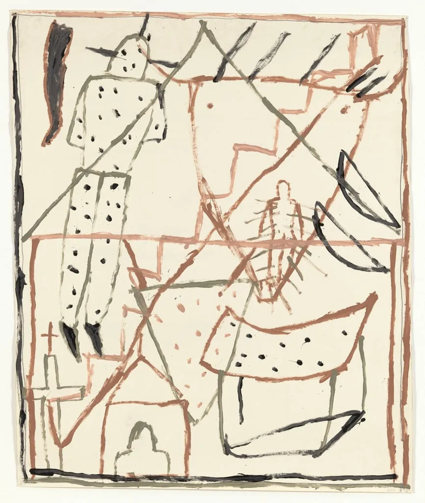 Untitled, by James Brown, oil, 1982