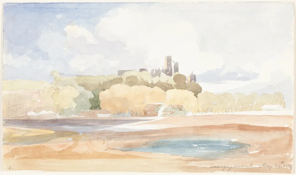 Carrigogunniel, by James Bulwer, graphite, 1830