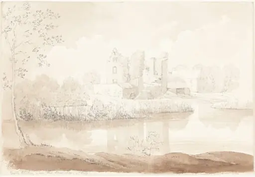 Castle Rheban on the River Barrow, Athy, by James Bulwer