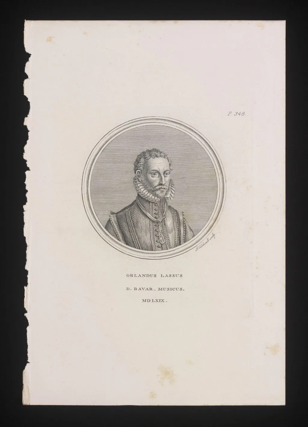 Orlandus Lassus, by James Caldwall, 1750